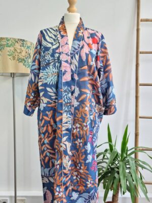 Pure Cotton- Spring Blue Tropical Beach Botanical Forest - Image 6