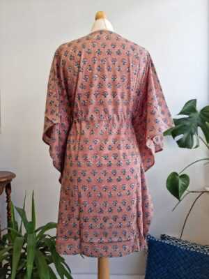 Pure Cotton Kaftan in warm and cool shades - Image 4
