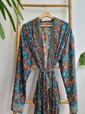 Stylish Men's Silk Boho Kimonos - Image 2