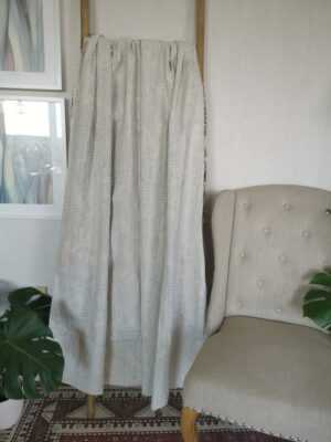 Kantha Pure Cotton Reversible Throw in Pastel White - Image 8