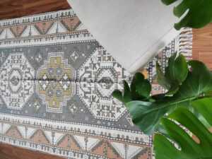 6ft x 4ft Vintage Style Cotton Dhurrie Rug in Bohemian look - Image 10