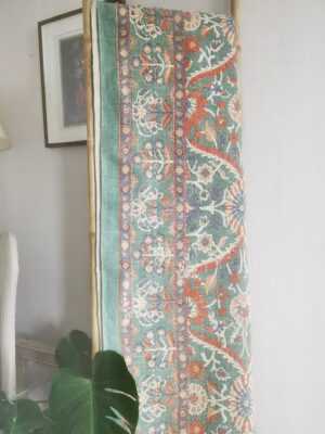 6ft x 4ft Vintage Style Cotton Handwoven Dhurrie Rug in Bohemian Geometric Carpet - Image 8