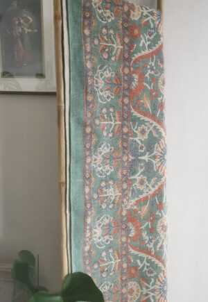 6ft x 4ft Vintage Style Cotton Handwoven Dhurrie Rug in Bohemian Geometric Carpet - Image 9