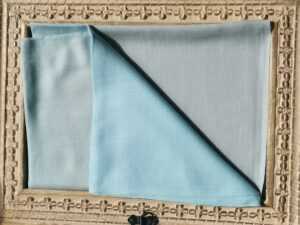 Wool Ombre Pashmina Unisex Reversible Scarf in Sky Blue Pastel - Image 5