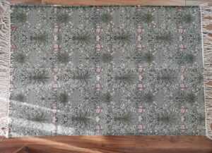 6ft x 4ft Vintage Style Cotton in Pink Boho Geometric - Image 4