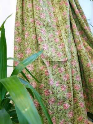 Kantha Pure Cotton Reversible Throw Elegant mix shade - Image 3