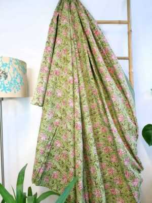 Kantha Pure Cotton Reversible Throw Elegant mix shade - Image 6