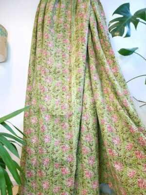 Kantha Pure Cotton Reversible Throw Elegant mix shade - Image 7