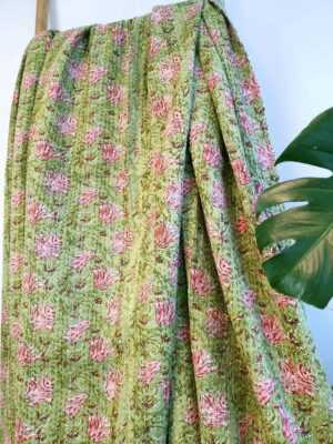 Kantha Pure Cotton Reversible Throw Elegant mix shade - Image 8