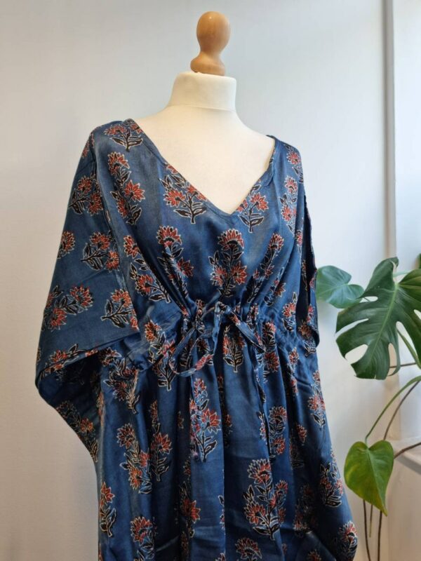 Mashru Silk Kaftan Ajrakh on Persian fabric