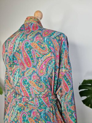 Classy New Silk Sari Kimono - Image 3