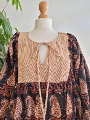 Pure Cotton Earthy Floral Bohemian Blouse - Image 5
