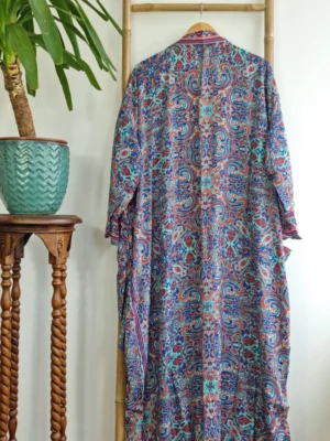 New Silk Boho Kimono/Gown Ocean - Image 4