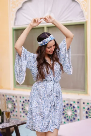 New Silk Boho Kimono in multiple shade - Image 2
