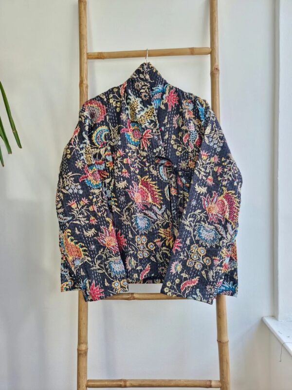 Kantha Reversible jacket in Japanese style