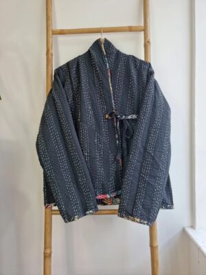 Kantha Reversible jacket in Japanese style - Image 2