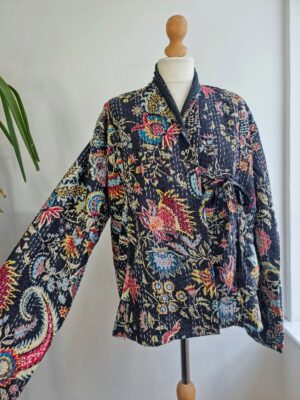 Kantha Reversible jacket in Japanese style - Image 5