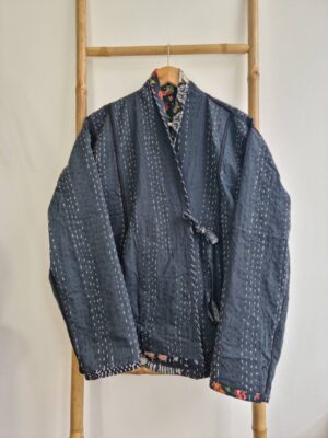 Bohemian black reversible jacket- Unisex - Image 7