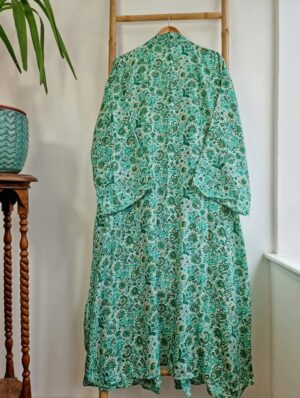 Plus Size Boho kimono in peppermint green - Image 5