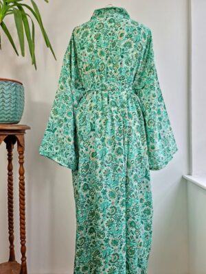 Plus Size Boho kimono in peppermint green - Image 8