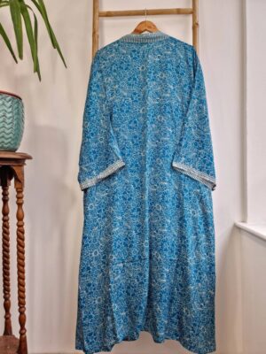 Plus Size bright blue Boho Kimono- unisex - Image 6