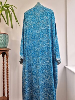 Plus Size bright blue Boho Kimono- unisex - Image 8
