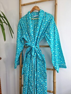 Cotton Block print Boho Kimono Men's - Image 4