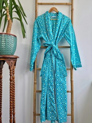 Cotton Block print Boho Kimono Men's - Image 5