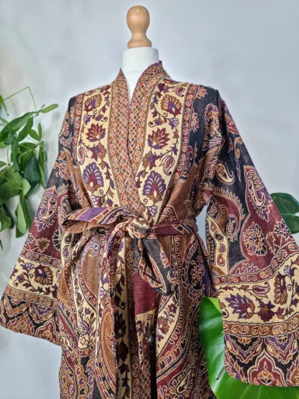 Luxury Pure Merino Boiled Wool in Black Beige Rust Red Purple Blossom