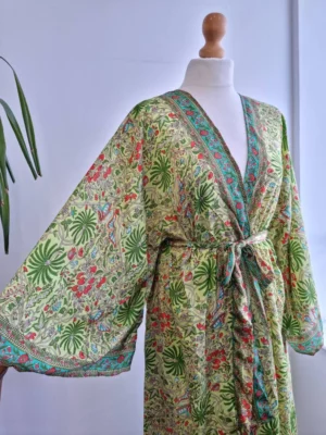 New Silk Boho Kimono in Digital Print- Summer vibes