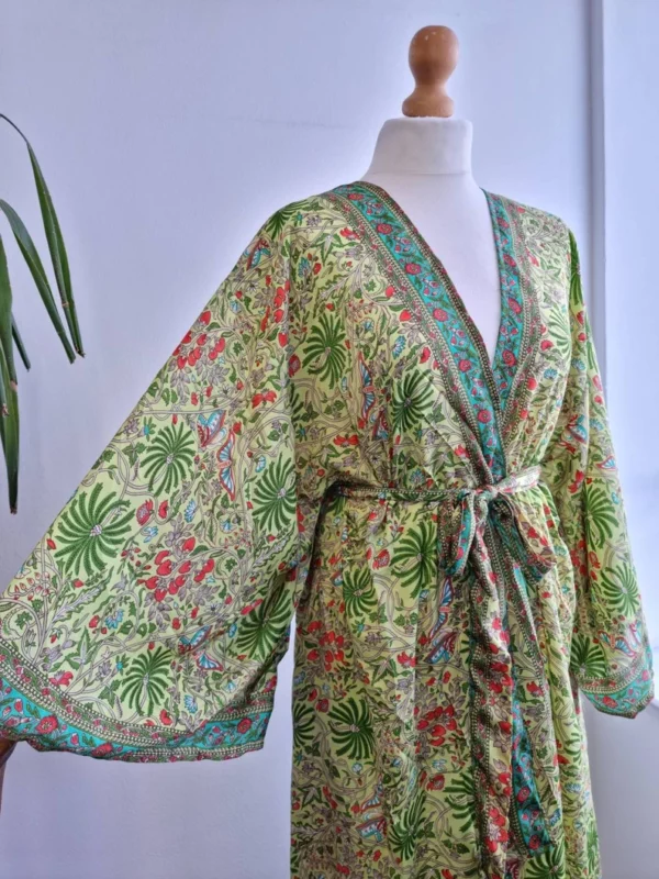 New Silk Boho Kimono in Digital Print- Summer vibes