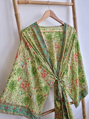 New Silk Boho Kimono in Digital Print- Summer vibes - Image 2