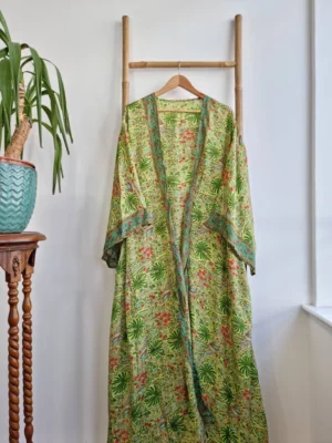 New Silk Boho Kimono in Digital Print- Summer vibes - Image 3