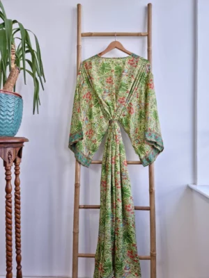 New Silk Boho Kimono in Digital Print- Summer vibes - Image 4