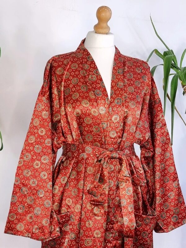 Gorgeous Persian inspired ajrakh print Simply onto Mashru is the Best of Both Fabric worlds , Silk and Cotton.