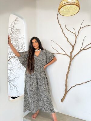 Overall Onesie Jumpsuit Summer Bohemian Flowy Summer Elegant Wedding High Tea Daywear Beach Casual Girly Chic Boho Monochrome Animal Cheetah - Image 4