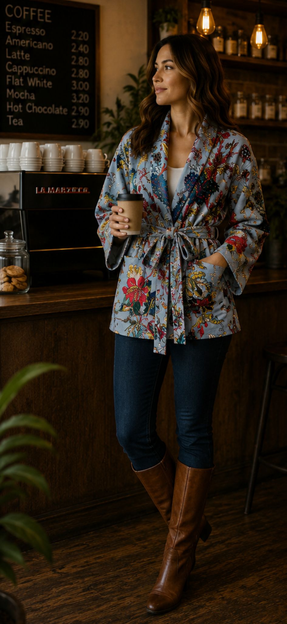 Luxury Velvet Boho Quirky Floral Layer Dinner Chic Coat Bomber Jacket Bolero Spring Gift | Elegant Pistachio Summer Grey Pink Teal - Image 2
