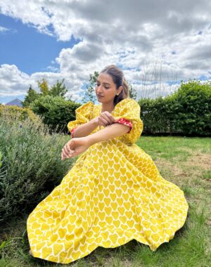 Pure Cotton Long Dress Indian Block Print Boho Colourful Summer Earthy Elegant Comfy Daywear Mom Outfit Terracotta Rose Dream - Image 3