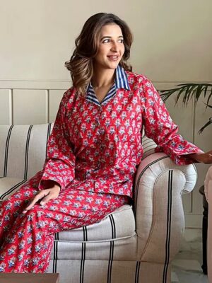Luxury Hand Printed Indian Blockprint Pure High Quality L/XL